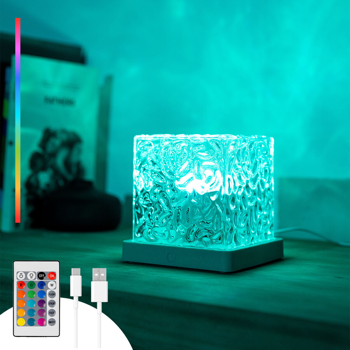 Wiederaufladbarer LED-Projektor „Nordlichter“ von Boralamp InnovaGoods